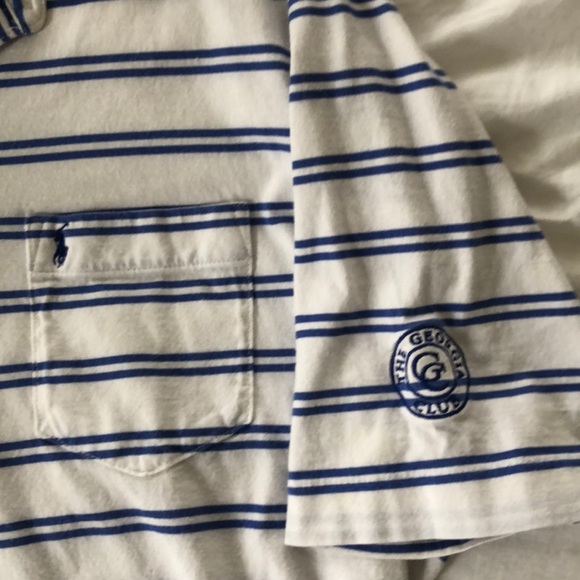 Polo Golf Men’s Polo shirt blue/white - Large - Picture 3 of 4